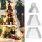 3 PCS Wooden Christmas Tree Tabletop Decor Farmhouse Christmas Decor Rustic Xmas Tree Table Centerpiece Tree Sign for Fireplace Mantle Shelf Decor Xmas Holiday Table Accents DIY Ornament